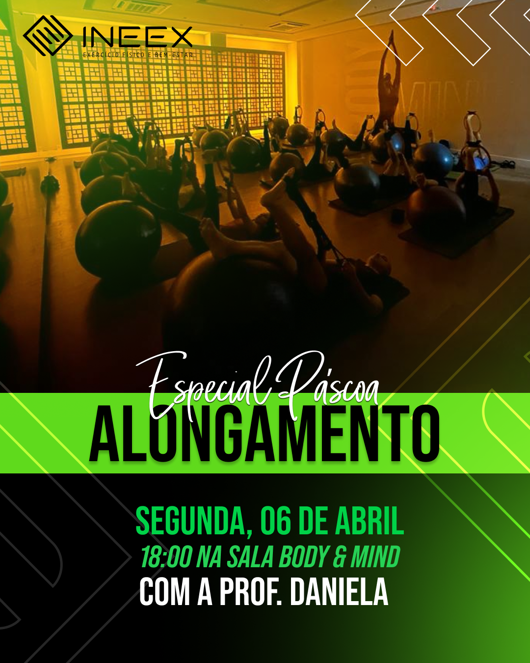 INEEX - Card Aulão Alongamento