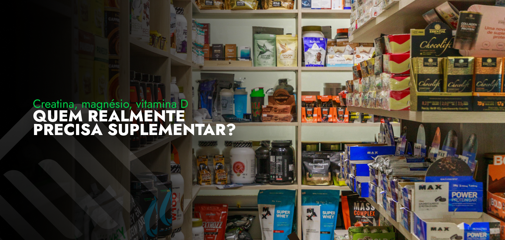 Creatina, magnésio, vitamina D: quem realmente precisa suplementar?